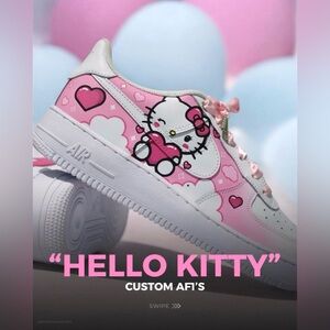 Hello Kitty Custom AF1’s ✨🎀